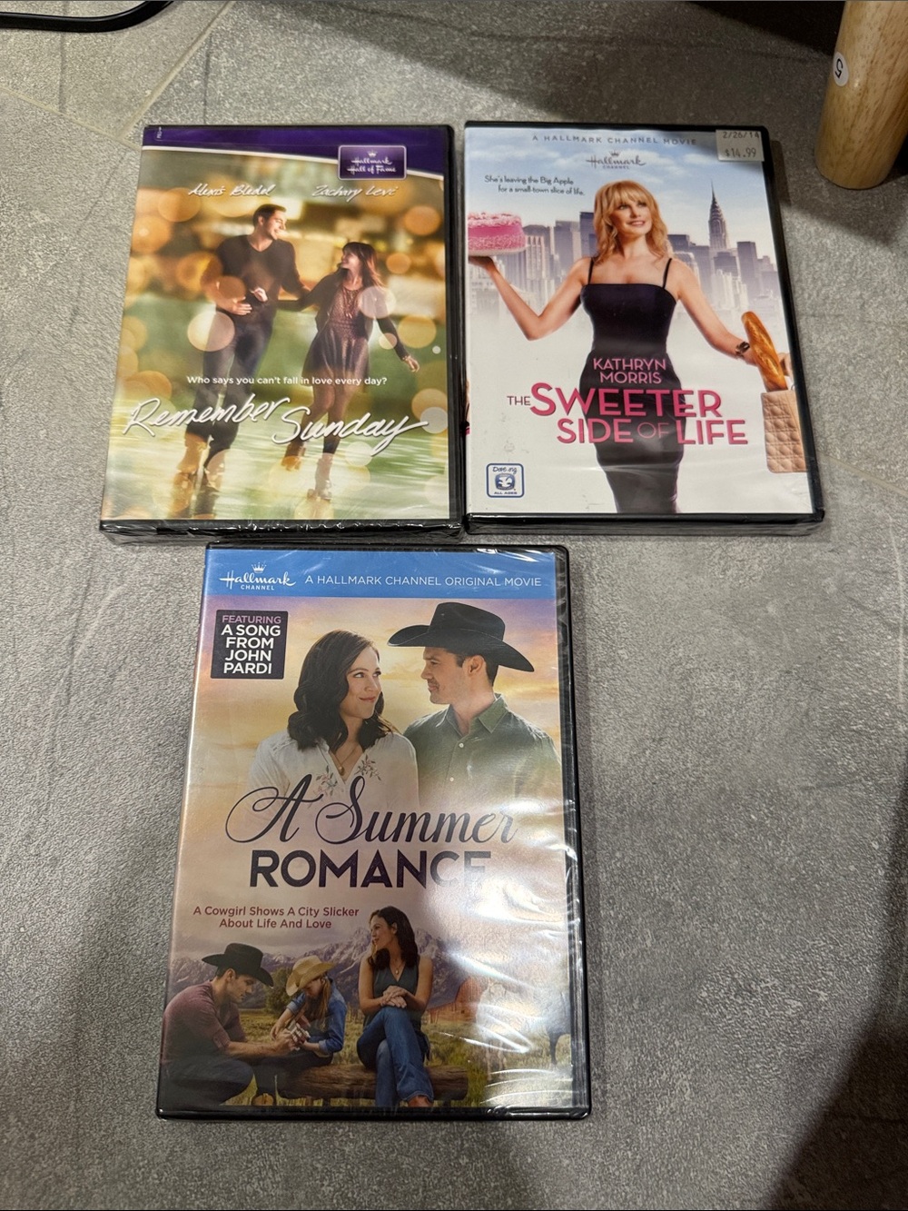 Hallmark DVDs Set — Purple, Pink, Blue, Black, White